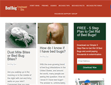 Tablet Screenshot of bedbugtreatmentsite.com